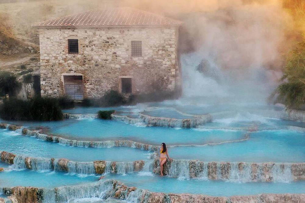 Terme di Saturnia vista dall'alto